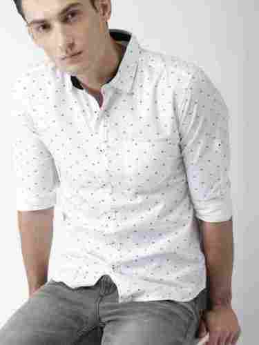Mens Full Sleeves Dotted Shirts