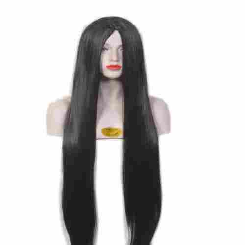 Natural Black Synthetic Full Head Wigs