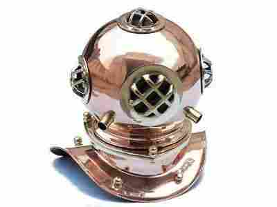 Copper Divers Diving Helmet Collectible Decorative Nautical