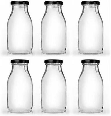 Glass Milk Bottle With Metal Lid Capacity: 1000 Milliliter (Ml)