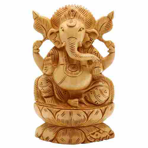 Decoration Wooden Ganesh Statue
