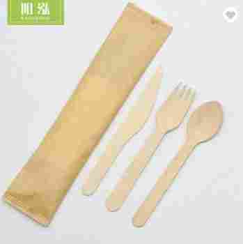 Disposable Birch Wooden Cutlery Set