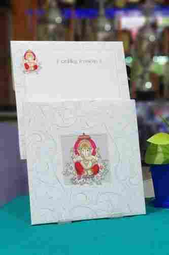 Lord Ganesha Printed Wedding Invitation Card