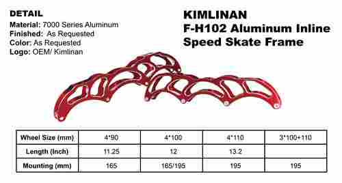 Aluminum Inline Speed Skate Frame