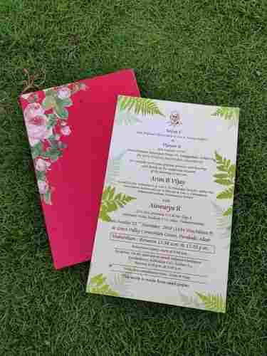 Eco Friendly Plantable Seed Paper Wedding Card
