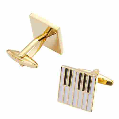 Piano Key Design Custom Enamel Cufflinks