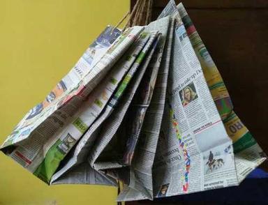 Disposable Upcycled Newspaper Shopping Bags