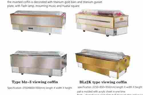 Visualization Coffin Free Embalming Stainless Steel Funeral Use