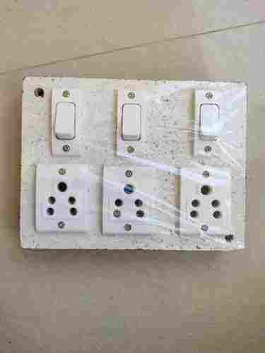 Wooden White Electrical Switch Board