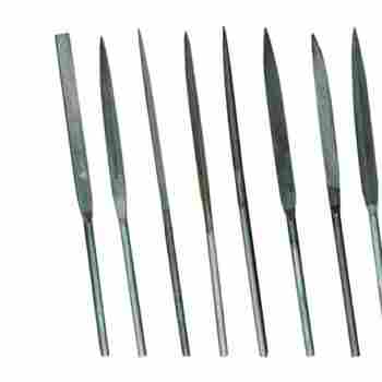 Steel Electroplated Diamond Straight Pitch Square Needle Files Set