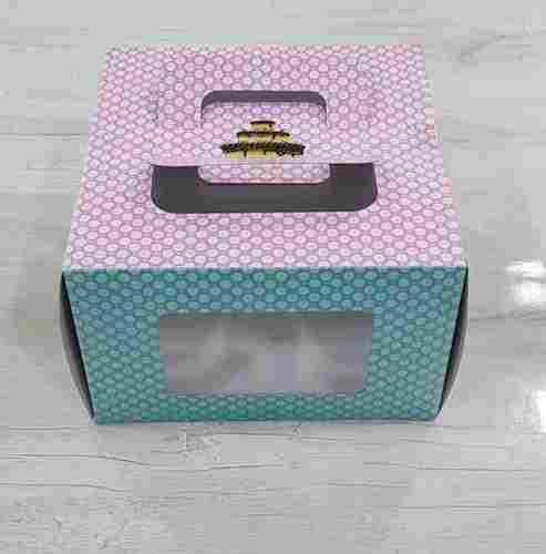 Designer Paper Cake Box With Handle