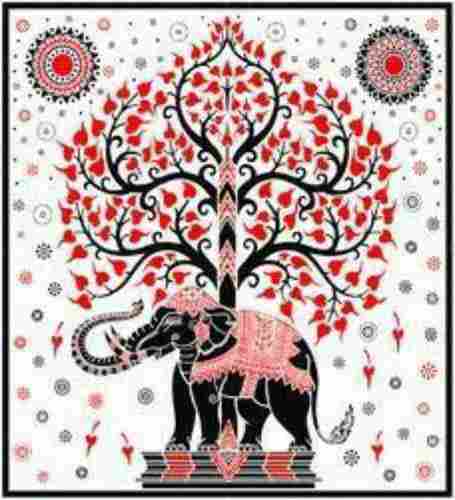 Tree Elephant Tapestry Wall Hanging