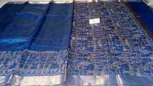 Pure Dupion Raw Silk Handloom Worli Weaved Hand Border Sarees