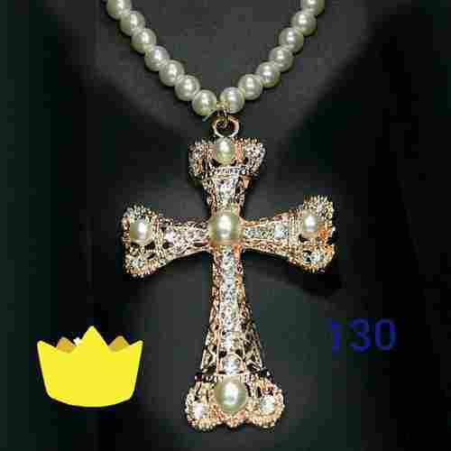 Artificial Christian Cross Necklace