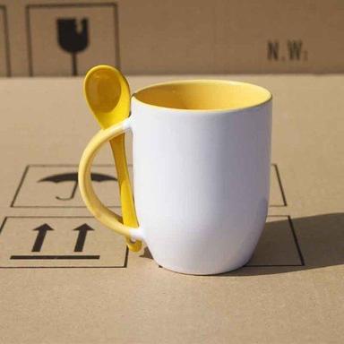 Custom Ceramic Coffee Mug With Spoon