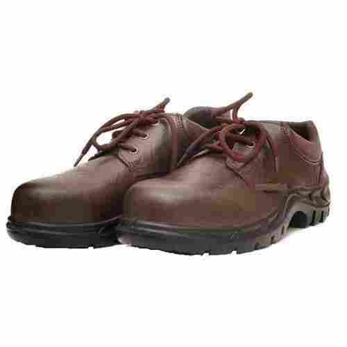 Low Ankle Brown Leather Safety Work Shoes