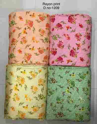 Printed Rayon Fabric For Kurti And Garments