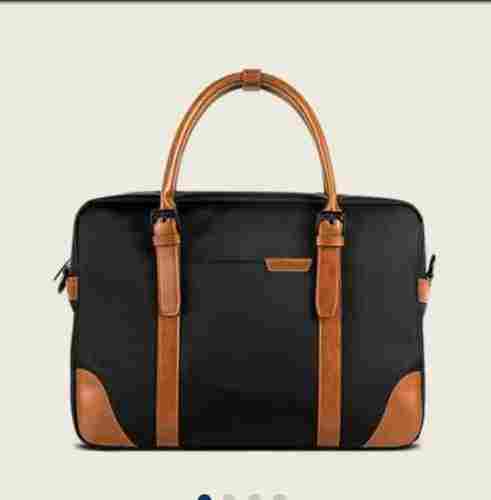 Attractive Designer Black, Brown Leather Bag