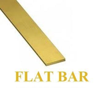 Golden Yellow Brass Flat Bar