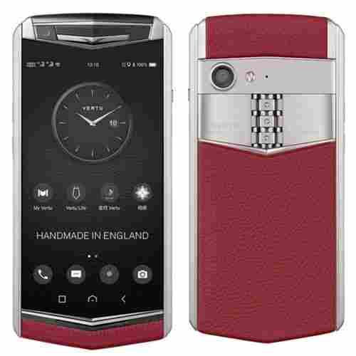 Vertu Aster P Silver Raspberry Red LTE 4G Network Based Mobile Phone