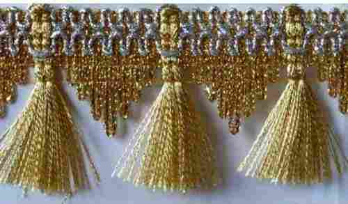 Fancy Golden Jhalar Lace