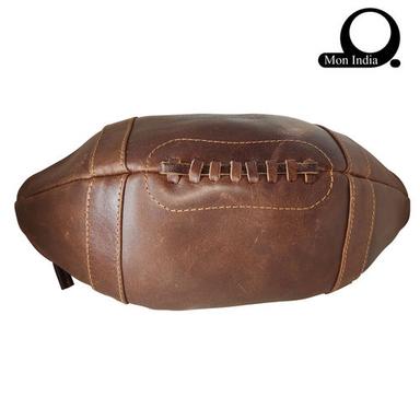 Dark Brown Genuine Leather Toiletry Bag For Men