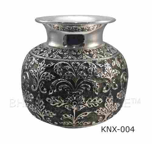 925 Bis Hallmarked Pure Silver Nakshi Binde Kalash For Gifting