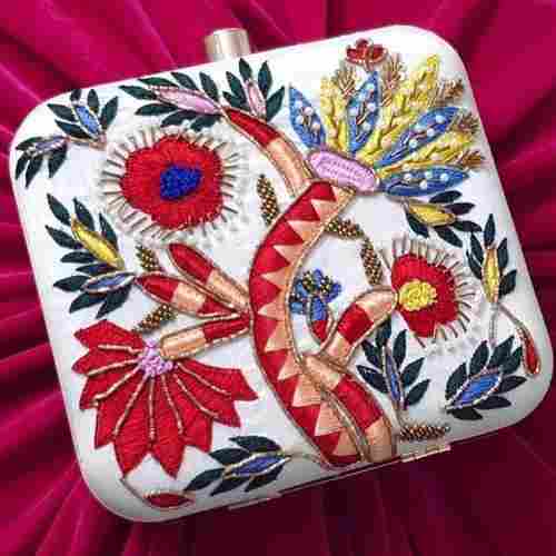 Handmade Colorful Embroidered Clutch Bag