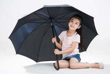 Rainly And Summer Light Weighted Black Color Umbrella