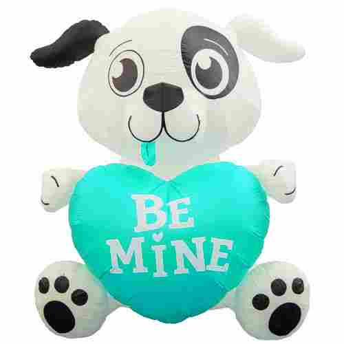 8-Foot Inflatable Dog With Heart Decoration