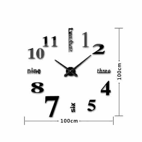 Aluminum Wall Clock With Square Shape