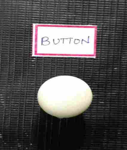 Plastic White Round Button