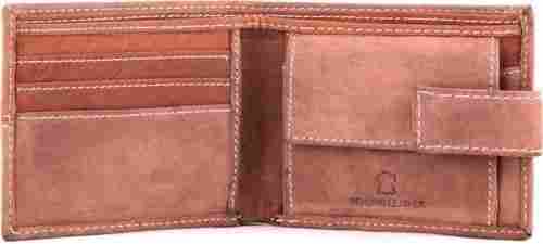 Foldable Beige Custom Leather Wallet