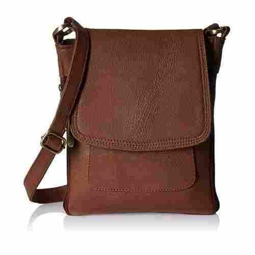 Ladies Shoulder Sling Leather Brown Bags