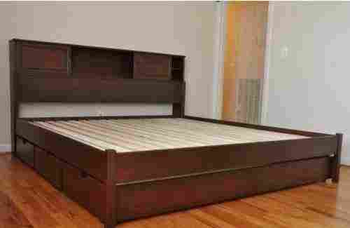 Termite Proof Designer Wooden Double Bed for Home and Hotel