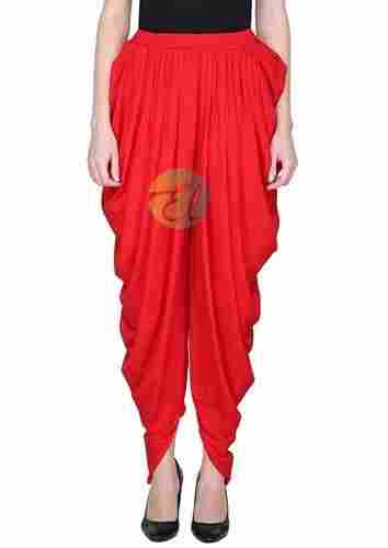 Epilog Rayon Full Length Free Size Solid Plain Dhoti Pant For Women