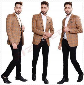 Dry Cleaning Check Tweed Mens Blazer