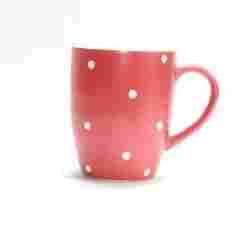 Red Printed Ceramic Coffee Cup