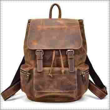 Easy To Use Leather Backpack