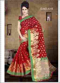 Trendy Design Ladies Silk Saree