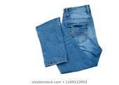 Blue Anti Wrinkle Men'S Jeans