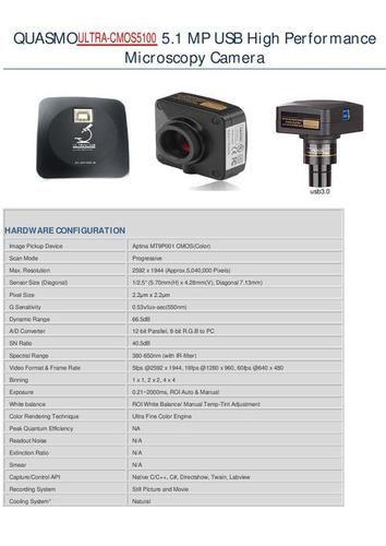 ULTRACAM Microscopic Camera