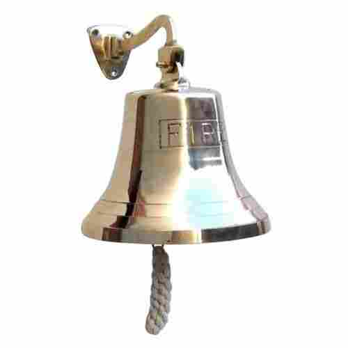 Solid Brass Engraved Bracket Bell "FIRE"