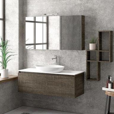 Space Dark Rovere Bathroom Vanity Top No Assembly Required
