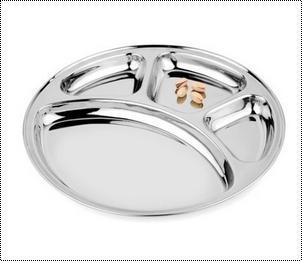 Mirror Polished 4 In 1 Round Compartment Thali