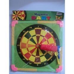 Black Round Magnetic Dart Game