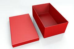 Rectangular Red Shoe Box