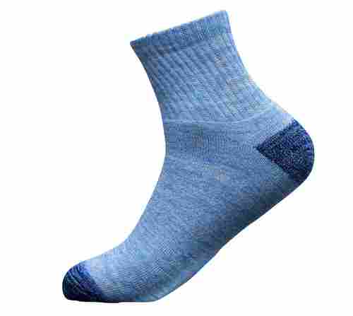 Fancy Sky Blue Men Ankle Sports Socks