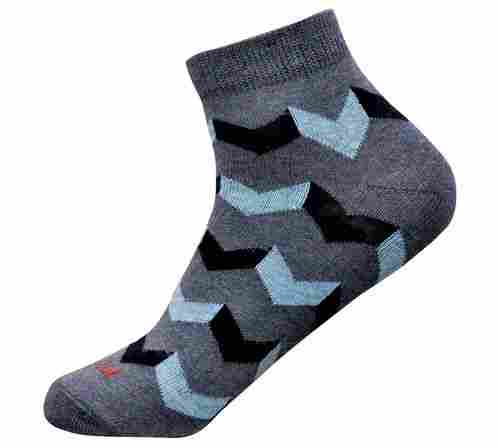 Grey Color Men Ankle Socks