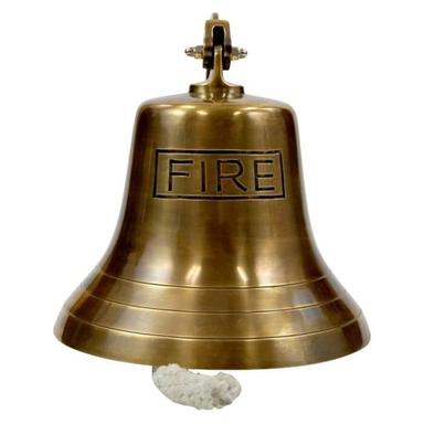 Gold Brass Fire Bell Antique Finish